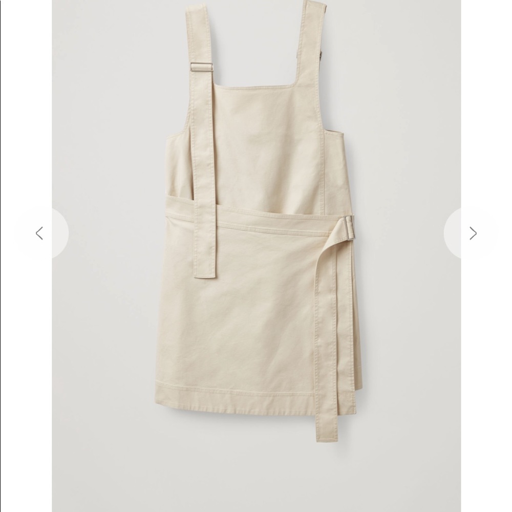 Cos sleeveless cotton wrap dress